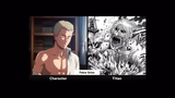 All Characters who transformed to Titan part 2 #attackontitan