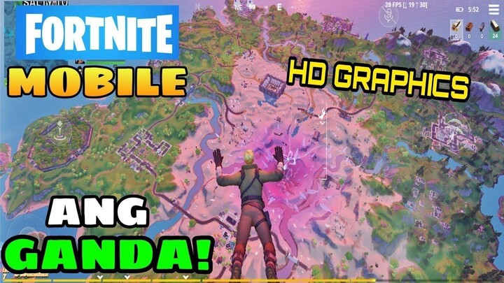 FORTNITE MOBILE HOW TO DOWNLOAD - NAPAKAGANDA NG GRAPHICS! TAGALOG GAMEPLAY