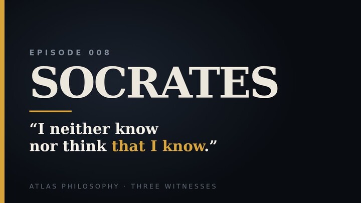 Socrates: Three Witnesses, Three Different Men