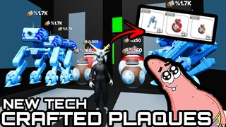 Making 100+ Tech plaques into the NEW CRAFTED PLAQUES | YouTube Simulator Z