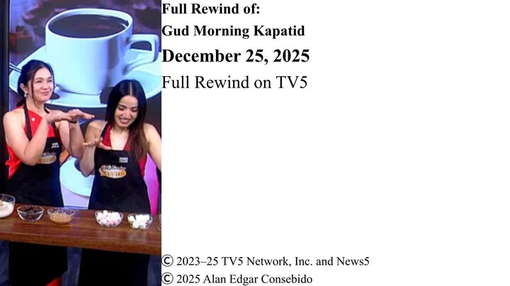 Full Rewind on TV5 | Gud Morning Kapatid – December 25, 2025