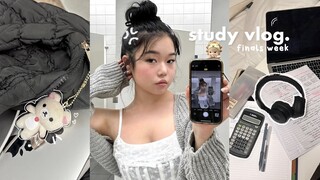 STUDY VLOG🥽: Pulling an all nighter on Campus, Finals szn, Christmas market etc
