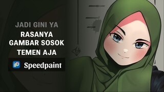 [ Speedpaint Random Art ] Request teman kubuatin jadi style anime nih, eh malah kebablasan . . . .