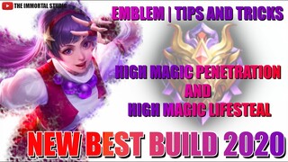 GUINEVERE HIGH PENETRATION AND LIFESTEAL BEST BUILD 2020| EMBLEM CONFIGURATION | MOBILE LEGENDS