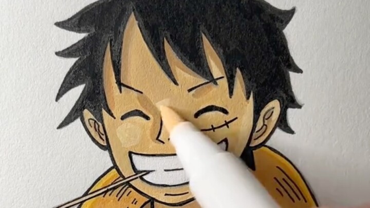 Drawing luffy for beginner