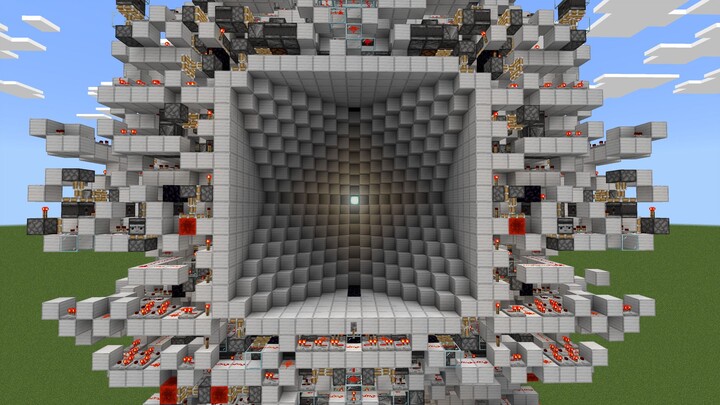 باب مكبس كهفي 15×15 في ماينكرافت