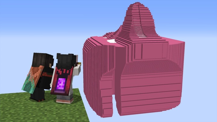 هل بنينا أكبر ثلاثة متتالية في ماينكرافت؟