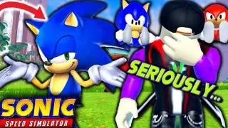 FUNNY and EMBARRASSING MOMENTS in SONIC SPEED SIMULATOR