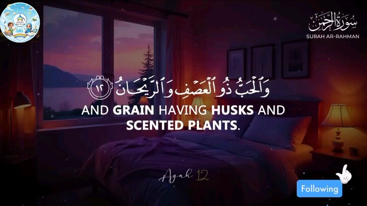Surah Al Rehmam | Relaxing Quran for deep sleep, stress relief and Inner Calm