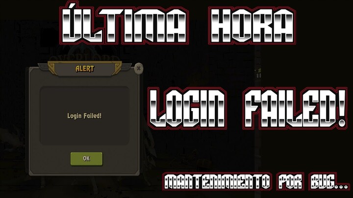 ⚔️ OVERLORD - NOTICIA DE ÚLTIMA HORA, LOGIN FAILED! | Juegos NFT BSC