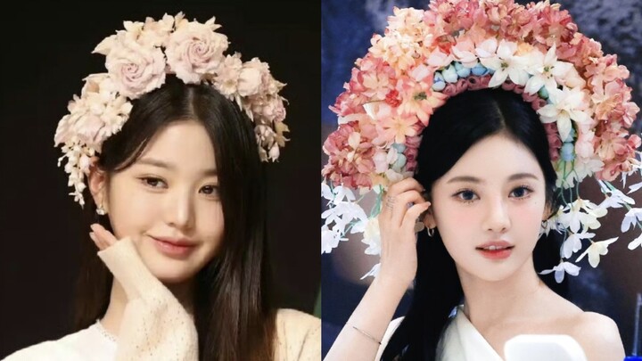 Một số idol Hàn Quốc thực sự không thể làm nổi vẻ đẹp của trâm cài tóc hoa.