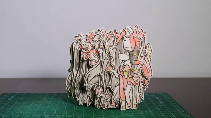【Stop-motion animation】A dance composed of 230 Q-version fireworks