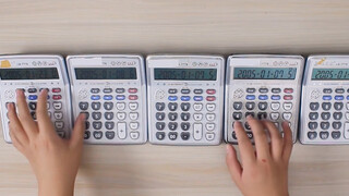 Playing Kenshi Yonezu's Uchiage Hanabi with 5 calculators