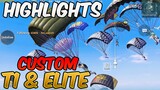 T1 & Elite Custom Highlights - Pubg Mobile Montage 5 Finger Claw Full Gyro