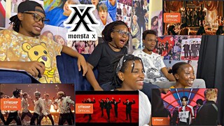 [MONSTA X MARATHON] - 'Alligator' + 'FANTASIA' + 'Love Killa' + 'Rush Hour' MV REACTION