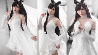 Comic Con shows a beautiful COSPLAY lady, super beautiful 2D Comic Con COS~ Azur Lane
