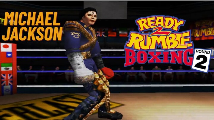 Michael Jackson - Ready 2 Rumble Boxing Round 2 - Arcade mode(Dreamcast) 1080p
