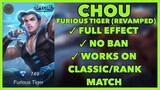 Chou Special Revamped Furious Tiger Skin Script - Full Effect - Patch Aamon | Mobile Legends