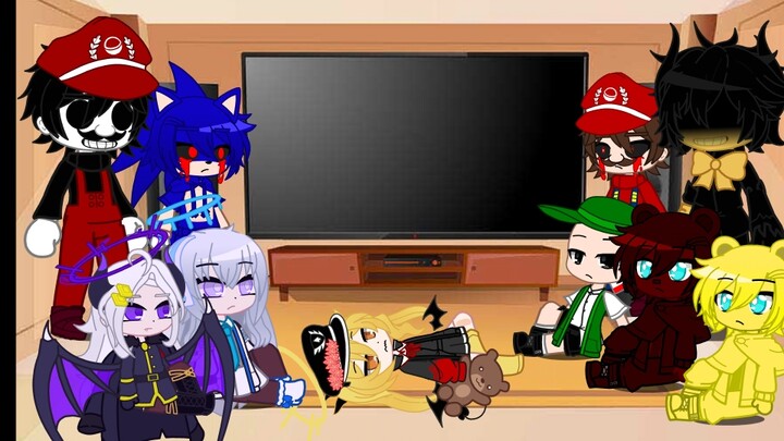 When my friends and horror characters react together in Bear School 1.0