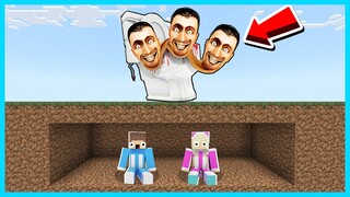 MIPAN & ZUZUZU Di Kejar SKIBIDI TOILET Dan Sembunyi Di Ruangan Rahasia Bawah Tanah Di Minecraft!