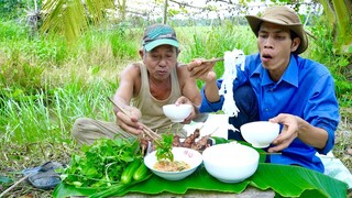 SAY MỒI MÙA DỊCH THỊT NƯỚNG CUỐN RAU XANH