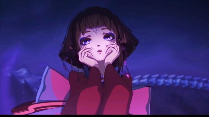 The snake version of Kagura is so cool (the sickly girl snake)