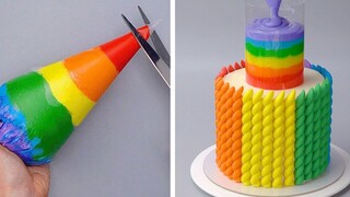สอนตกแต่งเค้กสายรุ้งยอดนิยม 10 อันดับแรก วิธีการสร้างไอเดียการตกแต่งเค้กที่มีสีสัน