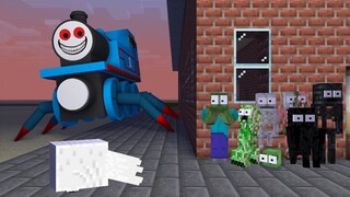 Monster School : HORROR THOMAS THE TRAIN PART2- Minecraft Animation