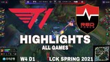 Highlight T1 vs NS (All Game) All Game LCK Mùa Xuân 2021 | LCK Spring 2021 | T1 vs Nongshim Redforce