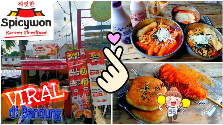 SPICY WON KOREAN STREET FOOD BANDUNG || Jajanan Korea harga mulai 10 ribu..Murah gaess 😍