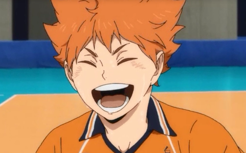 Tall and handsome Hinata Shoyo---finally caught the ball perfectly! ✿✿ヽ(°▽°)ノ✿
