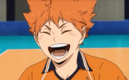 Hinata Shoyo yang tampan---akhirnya menangkap bola dengan sempurna! ✿✿ヽ(°▽°)ノ✿