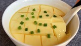 Food making- Chinese steamed eggs of mousse-like texture