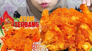 SELALU TRENDING‼️ASMR AYAM TERBANG GEPREK BENSU PAKE MAKANAN SUNDA TERNIKMAT | ASMR PEDAS INDONESIA