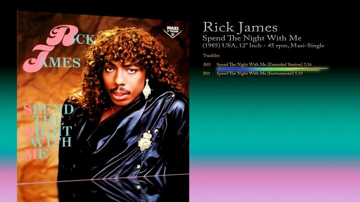 Rick James (1985) Spend The Night With Me [12' Inch - 45 RPM - Maxi-Single]