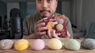ASMR MOCHI ICE CREAM (SOFT CHEWY RELAXING EATING SOUNDS)