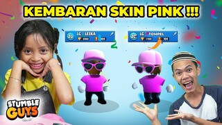 LEIKA PUNYA KEMBARAN ?! LEIKA DAN TOMPEL PAKE SKIN SERBA PINK [STUMBLE GUYS INDONESIA]