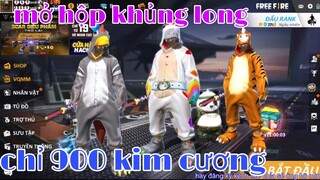 [garena free fire] #111 mở hộp khủng long không trượt phát nào với 900 kim cương