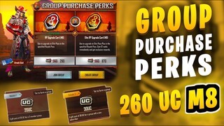 GROUP PURCHASE PERK ROYAL PASS M8 | PUBG MOBILE NEW EVENT GROUP PURCHASE PERK | HARDMANTRICKS