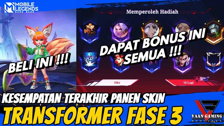 BARU KALI INI BELI STARLIGHT MEMBER BISA PANEN BANYAK SKIN - TERIMAKASIH  EVENT TRANSFORMERS - MLBB