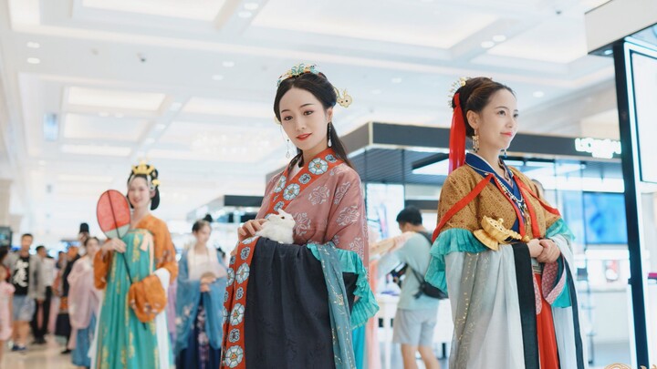 【Hanchao】Mid-Autumn Festival Hanfu Parade & Flash Mob in Shanghai/New World Daimaru Department Store
