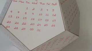 Unique Football Calendar DIY – 12 Months, 12 Pentagons!