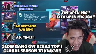 8 MATCH FANNY = SLOW BANG GW BEKAS TOP 1 GLOBAL SEASON 18 KWKW !! PRANK ON VOICE #1