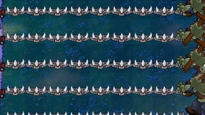 Plant the whole screen once, which plants can defeat the white eyes of the 95 version?