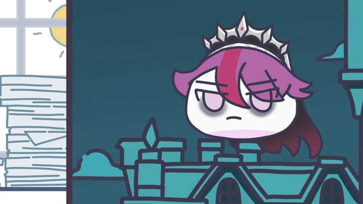 [Genshin Impact Fanfiction] Black and White Slime Battle (Ganyu x Rosaria)