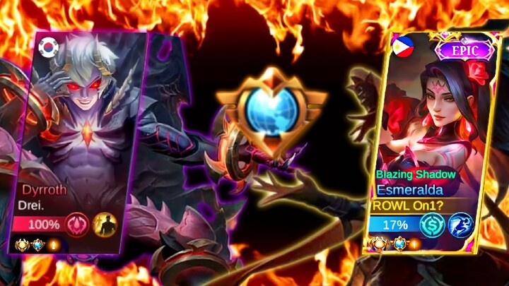 SUPREME DYRROTH TRY TO NERF MY ESMERALDA??? BUT NOT IN THE LATE GAME!!! | RANK GAME! | MLBB