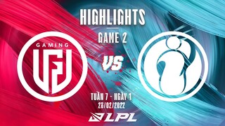 LGD vs IG | Highlights - Game 2 | Tuần 7 Ngày 1 | LPL Mùa Xuân 2022