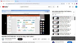 NGUYÊN LÝ KẾ TOÁN UEH - Cô Vũ Thu Hằng - Buổi 1 phần 1 - YouTube - Google Chrome