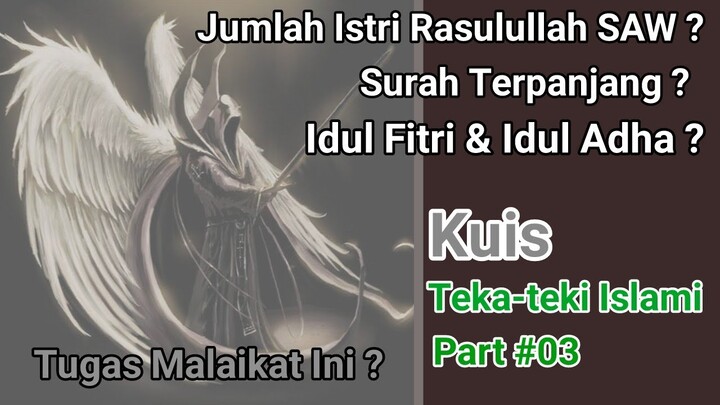 Tau Ga Sih? Kuis Teka-teki Islami Part #03
