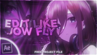 How to Edit Like Jow Fly | After Effects AMV Tutorial 2021 (FREE PROJECT FILE)
